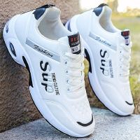 枫述2021年秋冬季男鞋老爹鞋男士百搭休闲鞋子小白鞋透气帆布鞋