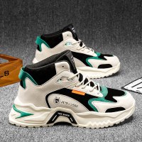 枫述老爹鞋男鞋网红厚底波鞋潮流百搭国潮ins潮鞋秋季高帮跑步运动风