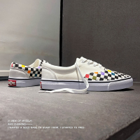枫述棋盘黑白格子帆布鞋男情侣韩版百搭秋季板鞋ins潮鞋子日系布鞋子