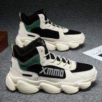 枫述秋季新款高帮男鞋潮流百搭青少年篮球运动鞋春秋休闲增高老爹潮鞋