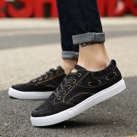 枫述秋季帆布鞋男士休闲鞋男韩版布鞋男鞋运动板鞋透气工作鞋潮流鞋子