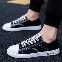 枫述秋夏季男鞋帆布鞋男韩版潮流百搭布鞋子学生低帮板鞋透气休闲潮鞋