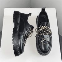 枫述潮男个性小皮鞋男英伦风西装鞋子男韩版潮流秋季系带休闲炸街皮鞋