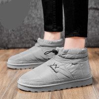 枫述面包鞋2021年冬季雪地靴男东北大棉鞋青少年韩版潮流中筒加绒男靴