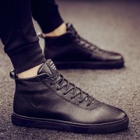 枫述2021年新款秋季马丁靴男士高帮男鞋韩版潮流百搭潮鞋休闲冬季靴子