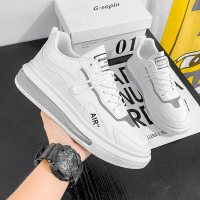 枫述冬季新款欧洲站气垫增高学生板鞋时尚休闲小白男鞋百搭ins潮鞋男