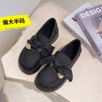 枫述悦迪朵白色厚底玛丽珍小皮鞋女冬季加绒2021新款复古英伦风乐福鞋单鞋子