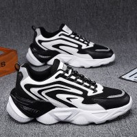 枫述鞋子男2021年冬季新款厚底内增高ins老爹鞋简约百搭潮鞋