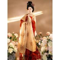 海棠私语触漫联名 羞花唐制汉服女原创诃子裙大袖衫披帛