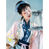 海棠私语X触漫联名丨沉鱼 原创宋制汉服女飞机袖对穿交领旋裙叠穿