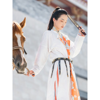 海棠私语上官婉儿唐制原创正品汉服女唐圆领秋冬款绣花