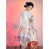 海棠私语丨朝花秋拾 汉服明制重工披风立领对襟长衫马面裙春秋装