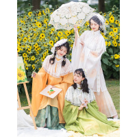 海棠私语向日葵原创明制云肩立领夏季汉服女全套薄款马面裙套装