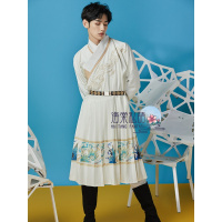 海棠私语萧炎明制汉服男原创贴里斜襟士仙气曳撒春装锦衣卫飞鱼服