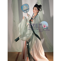 海棠私语丨麓与森 原创汉服女齐胸刺绣大袖衫襦裙仙气飘逸6米裙摆