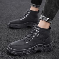 苏芈马丁靴男高帮百搭2021新款秋季韩版英伦风工装靴休闲耐磨潮流短靴