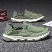 苏芈老北京布鞋男鞋秋季潮鞋休闲帆布懒人一脚蹬开车板鞋2021新款秋季