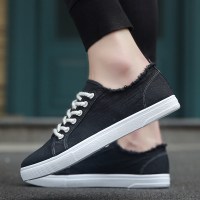 苏芈秋季新款男鞋老北京布鞋透气帆布鞋男韩版潮流鞋子男学生百搭板鞋