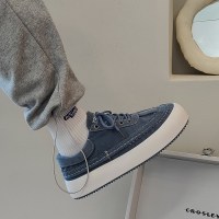 苏芈ins松糕鞋秋冬季男鞋复古百搭低帮板鞋日系丑萌鞋子休闲厚底潮鞋