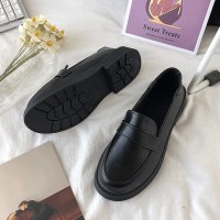 苏芈秋季薄款黑色小皮鞋女英伦风日系赫本风百搭2021新款春秋乐福鞋