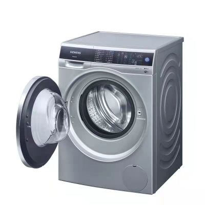 西门子(SIEMENS)10公斤全自动滚筒洗衣机家用大容量 超氧空气洗 除螨除菌 家居互联(银色) WG54C3B8HW