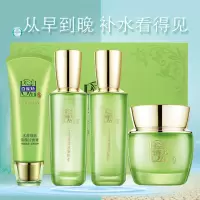 新疆免邮百确羚草本水盈保湿甄选礼盒NX 洁面乳100克+醒肤水100ml+润肤乳100ml+滋润霜50克 魔族妆品