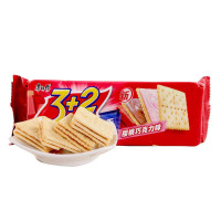 康师傅3+2苏打夹心饼干(樱桃巧克力味)125g