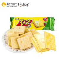 康师傅3+2苏打夹心饼干抹茶蜜豆125g