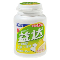 益达含木糖醇无糖口香糖清香蜜柚味约40粒瓶装56g