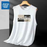 真维斯男士背心夏季薄款网眼速干无袖t恤男健身运动潮流冰丝坎肩