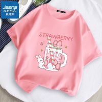 真维斯纯棉短袖t恤2022夏季新款潮inschic宽松韩版女学生半袖体恤