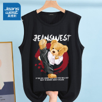 真维斯速干背心男潮牌冰丝夏季薄款国潮宽松大码上衣男士无袖t恤