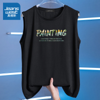 真维斯无袖上衣女夏季独特别致外穿2022年新款宽松速干网眼背心女