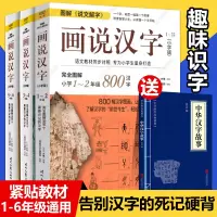 许慎《画说汉字》全套3册小学版123456年级学读物 图解说文解字2500个汉字故事中华文学书局