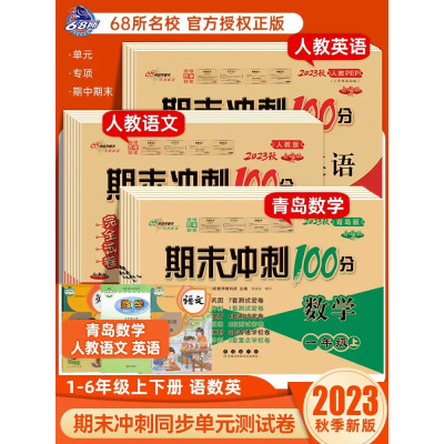 青岛版数学试卷小学一二三四五六年级上册下册语文数学英语试卷青岛版63六三制期末冲刺10