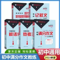 2023新版中考满分作文素材疯狂作文初中语文作文书初中生作文一本通热点素材大全热考主题高分范文精选模板记叙文好词好句好段