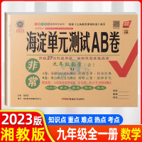 2023海淀单元测试ab卷九年级上下册数学湘教版初中数学专题训练单元测试卷期中期末测试卷9年级全一册单元测试期中考试卷a