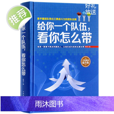 管理书籍 领导力精装给你一个队伍.看你怎么带人力资源管理金字塔原理销售心理学营销书籍影响力餐饮管理书籍经典版微商活法正版