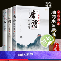 [正版]全套3册全彩唐诗宋词元曲全集唐诗宋词三百首唐诗宋词鉴赏大全集古诗词书籍注释译文全唐诗陆游李清照杜甫李白诗集元曲