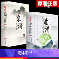 [正版]全套2册 唐诗宋词三百首全集 古诗大全集书全中国古诗词书籍全套小学生宋诗300首高中初中版鉴赏辞典诗集诗歌古文