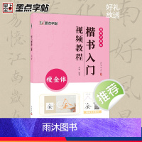 [正版]墨点瘦金体楷书入门视频教程毛笔字帖初学者学生成人毛笔练字帖楷书入门基础教程附视频教学楷书毛笔书法字帖笔画单字临