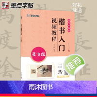 [正版]墨点灵飞经楷书入门视频教程毛笔字帖初学者学生成人毛笔练字帖楷书入门基础教程附视频教学楷书毛笔书法字帖笔画单字临