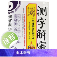 测字解密中华神秘文化测字术古今一千六百例预测书籍
