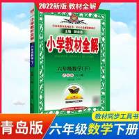 数学青岛版 2022春版小学教材全解六年级下册语数英人教数学青岛版英语外研版