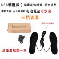 USB插电调温款[不可行走] 35-36 加热鞋垫发热保暖调温锂电池充电发热鞋垫电加热鞋垫可行走电暖鞋