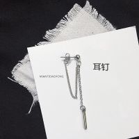 [棍子链耳钉 一只] 冷淡风ins链条气质朋克超酷男女潮 耳环无耳洞耳夹耳坠鹿晗