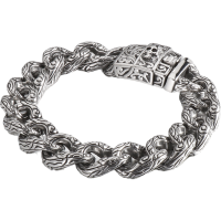 23.5cm(适合20手腕) 复古钛钢手链男潮韩版小众设计个性时尚男士手环嘻哈摇滚男生饰品