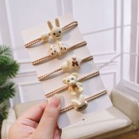 大耳兔套装 小熊头绳女日韩扎马尾皮筋ins风高颜值发圈简约可爱发绳森系皮套