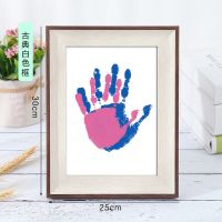 情侣古典框[送8瓶颜料+刷子] 七夕情人节diy情侣手印相框生日礼物女送男友闺蜜创意纪念有意义