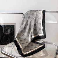 格纹 60-80cm 鹿西洋气时尚波点长条小丝巾女韩版春秋领巾围巾装饰短方巾W08